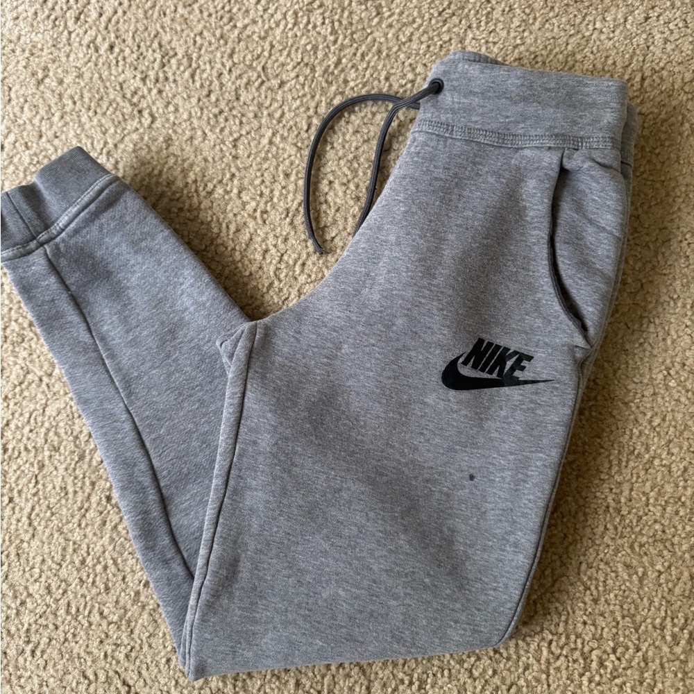 Nike' Grey Fleece Jogger Pants